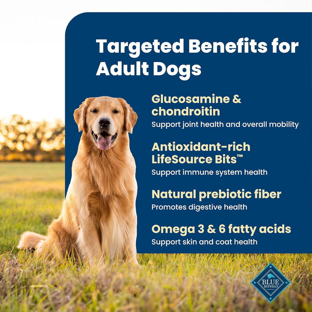 Blue Buffalo Life Protection Formula Beef & Brown Rice Adult Dry Dog Food, Supports Immunity with Antioxidant-Rich LifeSource Bits, Promotes Healthy Muscle Development, Skin & Coat Health, 5 lbs.