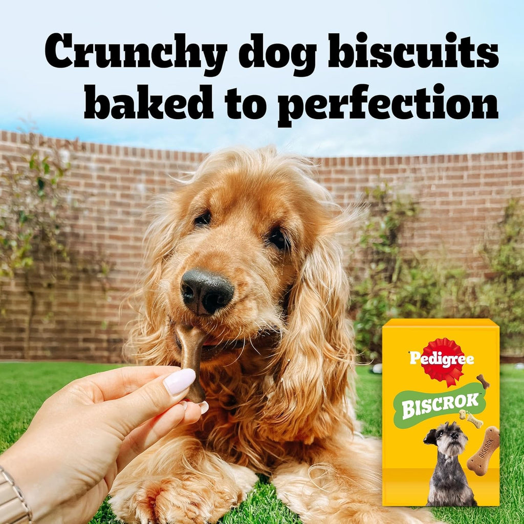 PEDIGREE BISCROK Gravy Bones Adult Dog Treats Original Biscuits 12 x 400g